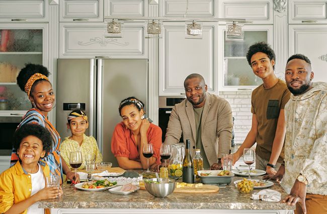 Happy family that has seen a life coach to make positive changes for the whole family in Linden